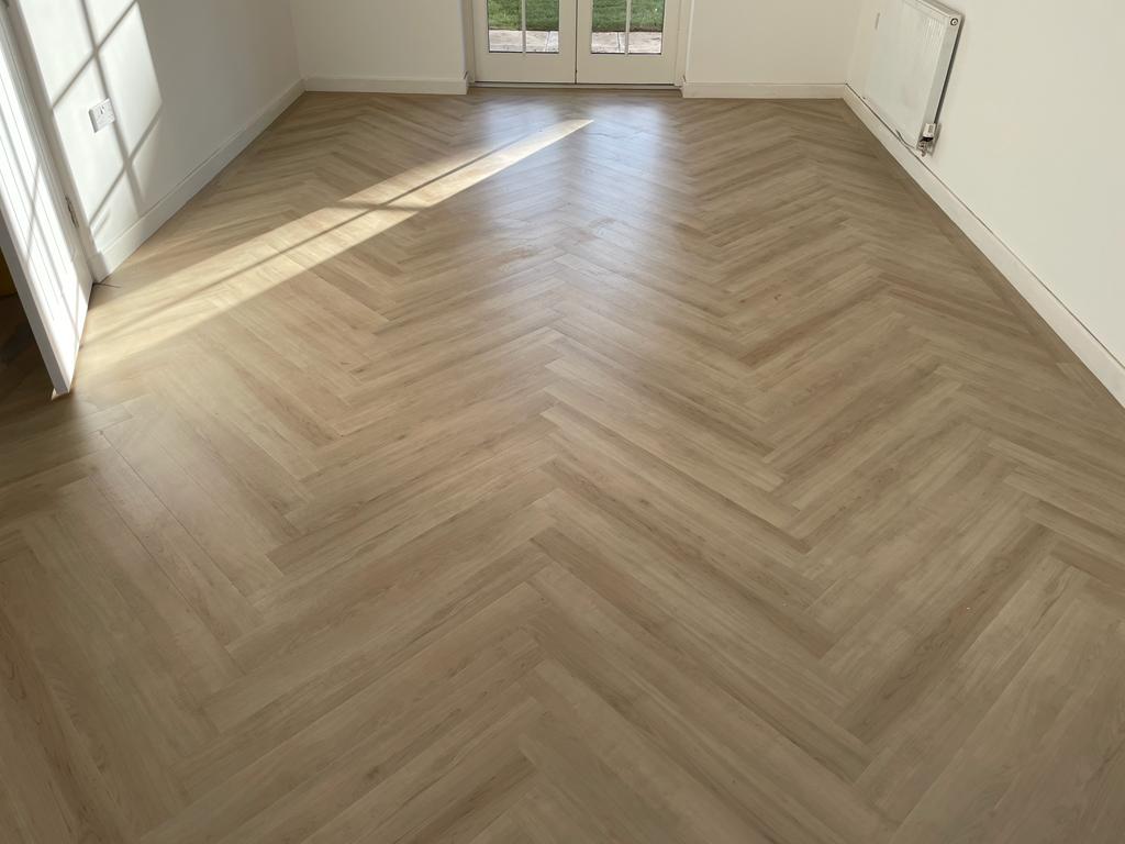 Amtico herringbone flooring