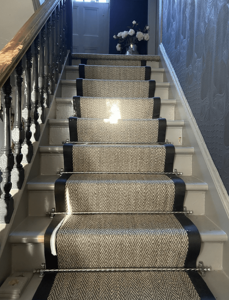 sisal carpet stair runner by alternative flooring 