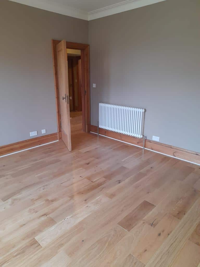 Engineered wood flooring recently fitted by Kristoffersen's