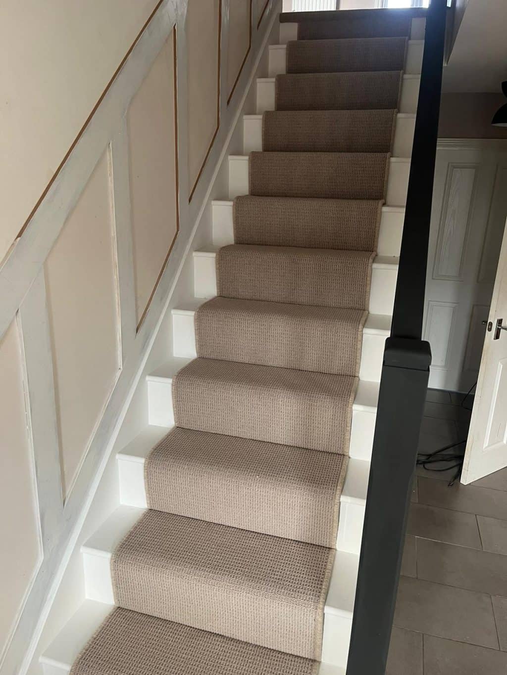 Stair Carpet Runner with Whipped Edges