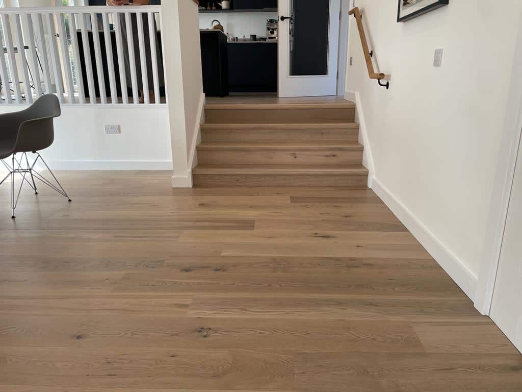 Stair LVT in kitchen and dining space
